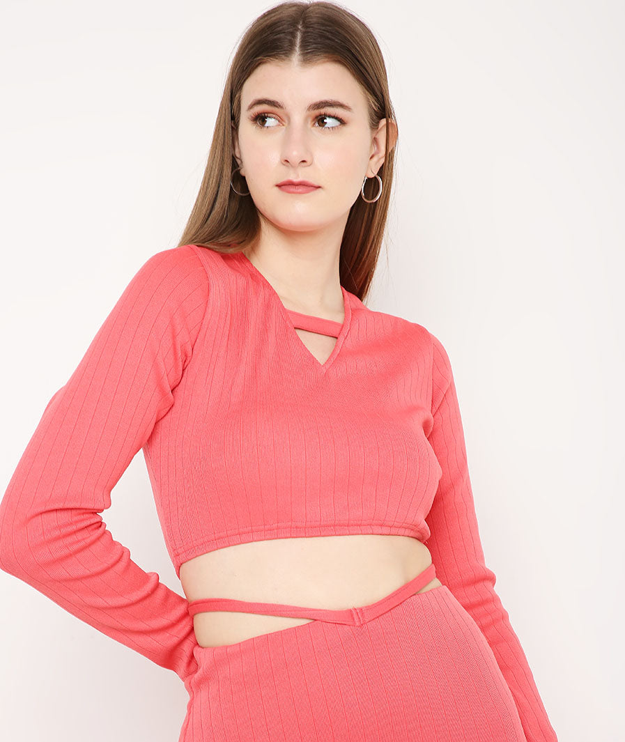 Punch Crop Top with a Back Window